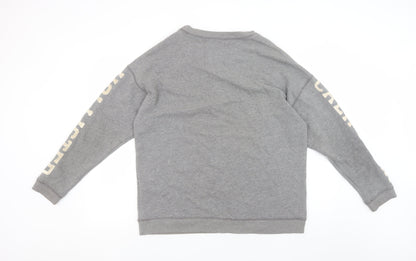 Mens UK Size S Hollister Grey Pullover Sweatshirt