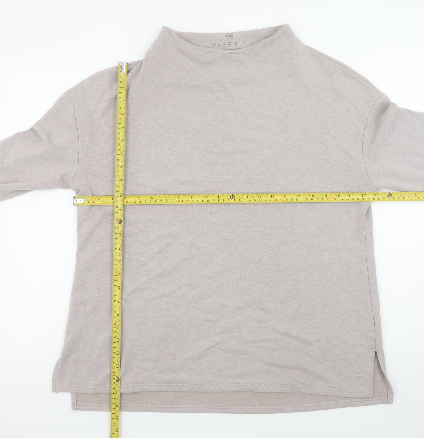 Womens UK Size XL Free Fly Beige Pullover Sweatshirt