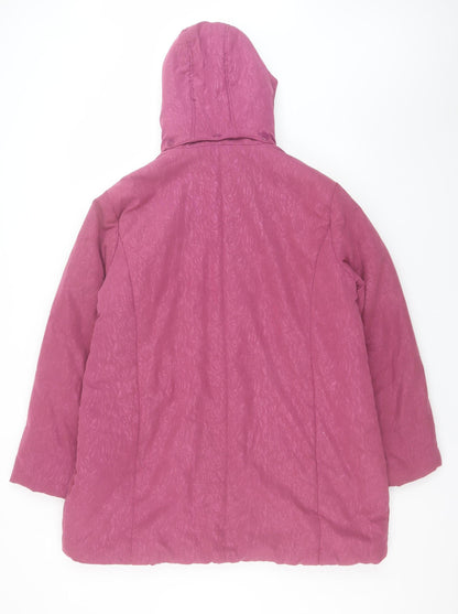 Womens UK Size L Damart Pink Puffer Jacket
