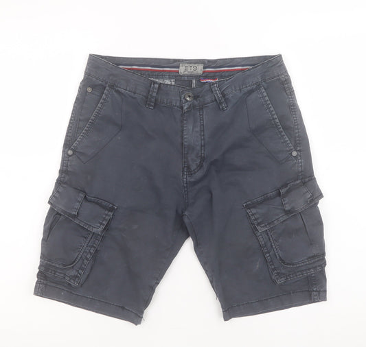 Mens UK Size 29 ET9 Regular Fit Cargo Shorts