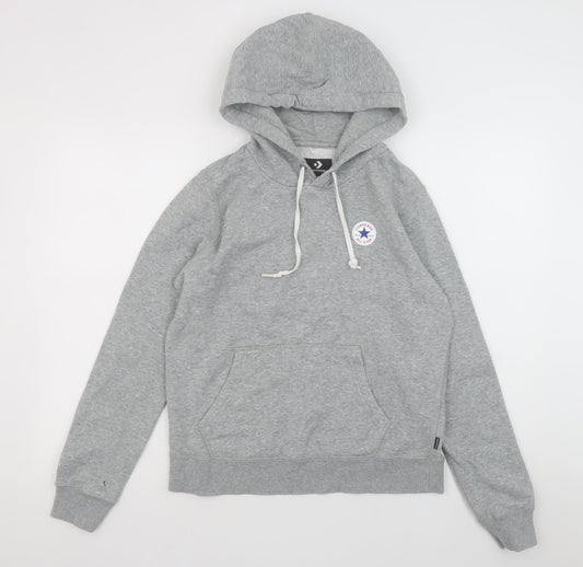 Mens UK Size M Converse Grey Pullover Hoodie
