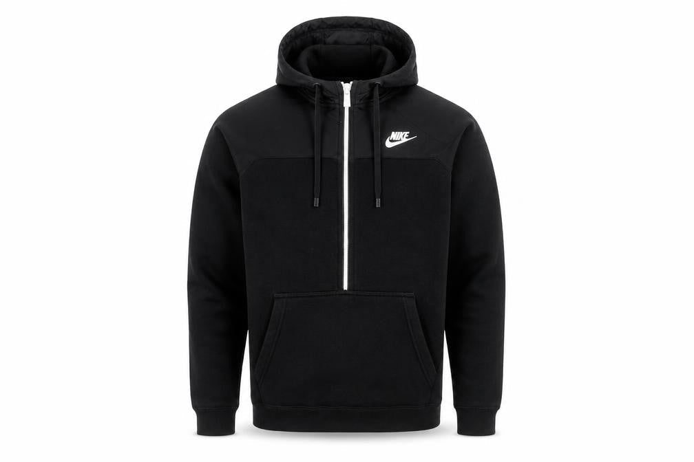 Mens UK Size S Nike Black 1/2 Zip Hoodie