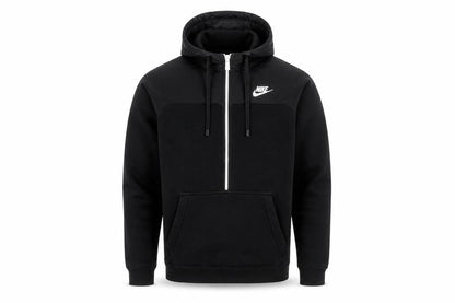 Mens UK Size S Nike Black 1/2 Zip Hoodie