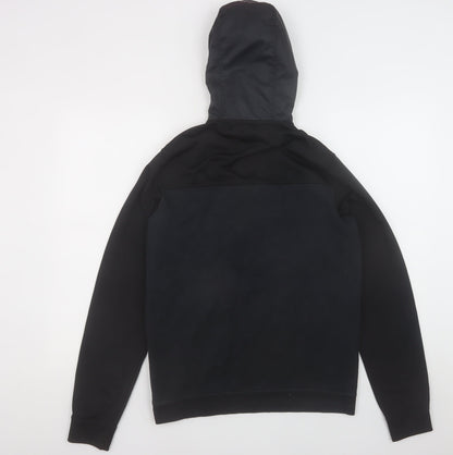 Mens UK Size S Nike Black 1/2 Zip Hoodie