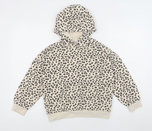 Girls UK Size 9-10 Years Marks and Spencer Beige Pullover Hoodie