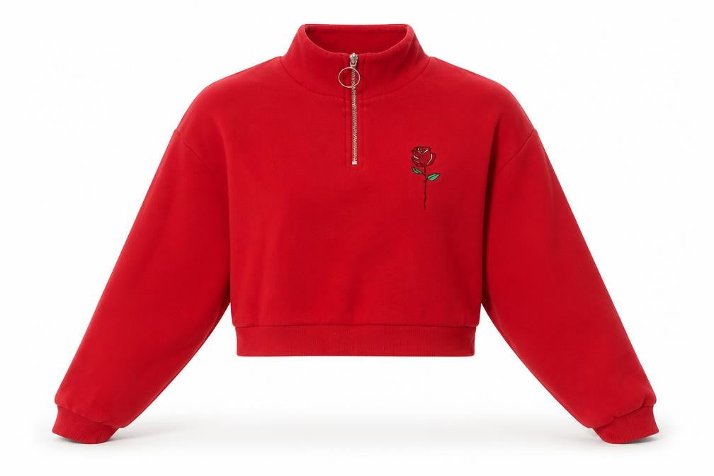 Womens UK Size S H&M Red Pullover Sweatshirt