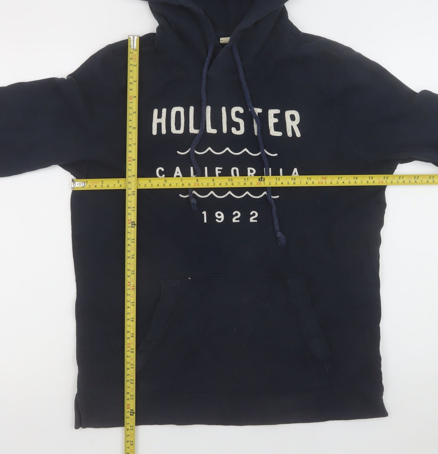 Mens UK Size S Hollister Blue Pullover Hoodie