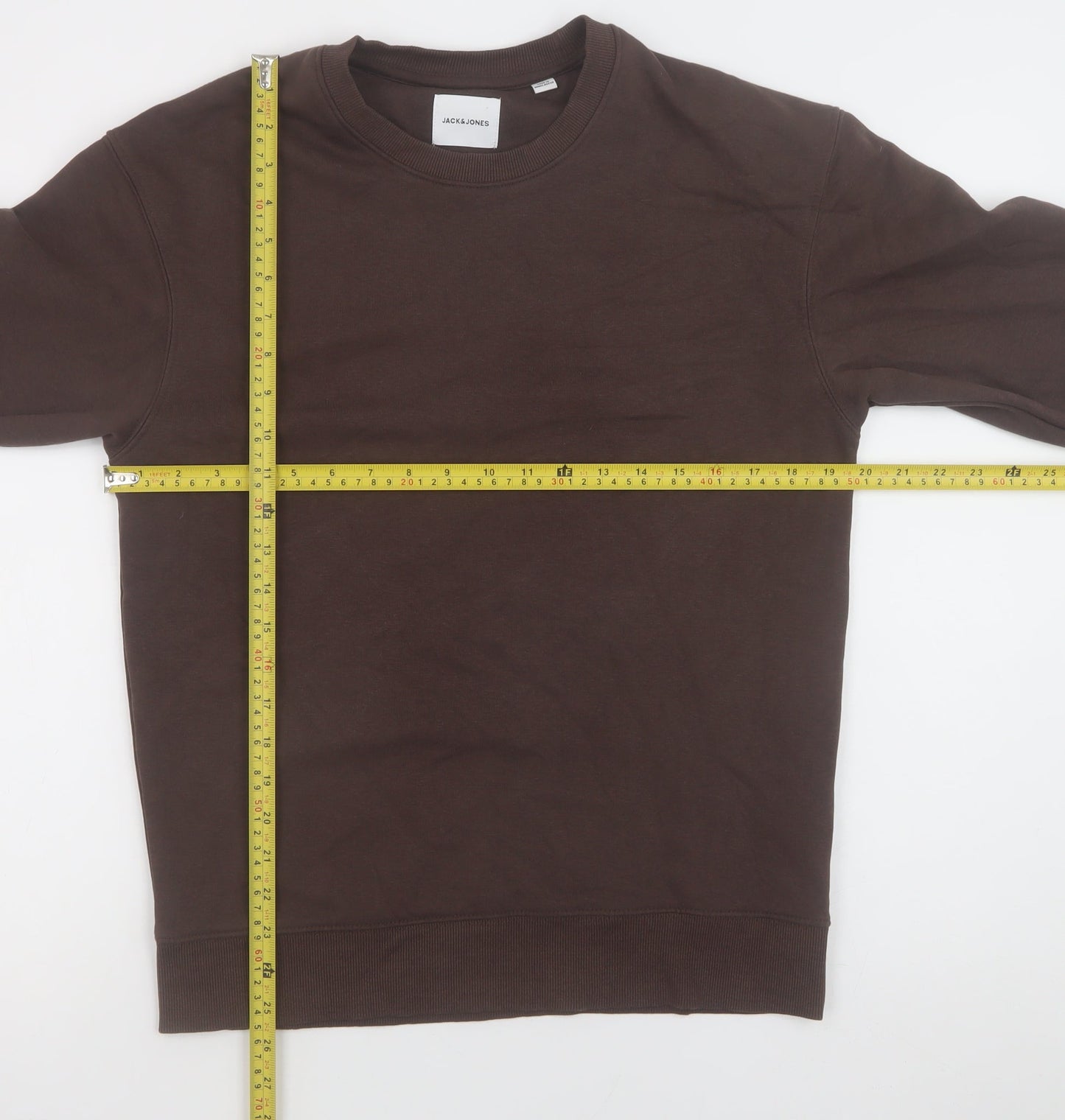 Mens UK Size XS JACK & JONES Brown Pullover Sweatshirt