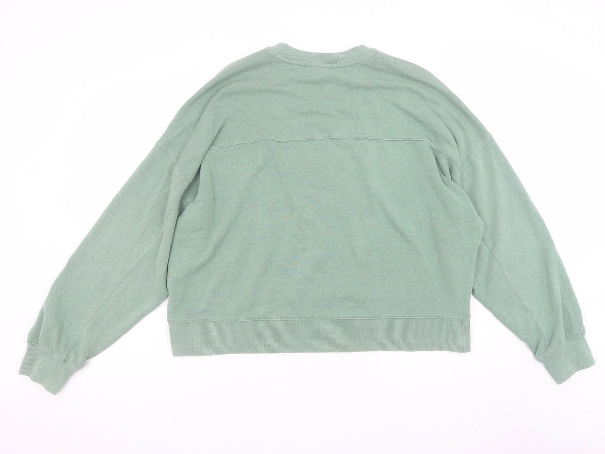 Mens UK Size L NEXT Green Pullover Sweatshirt