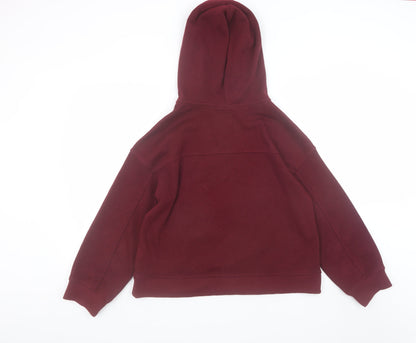 Womens UK Size M The Great British Teddy Bear Red Pullover Hoodie