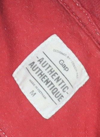 Mens UK Size M Gap Red Basic Jacket