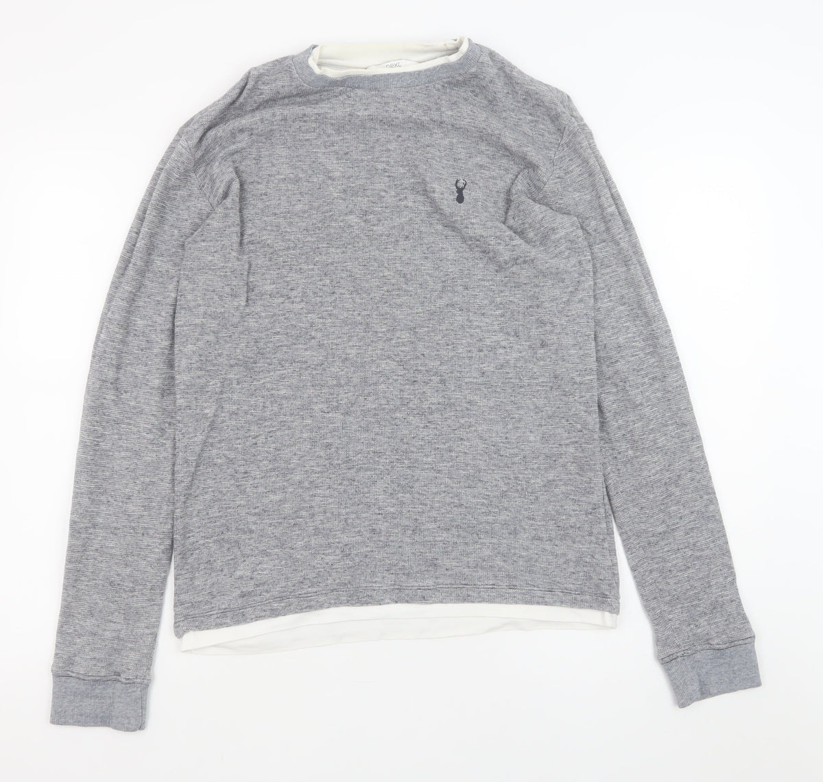 Mens UK Size M NEXT Grey Pullover Sweatshirt