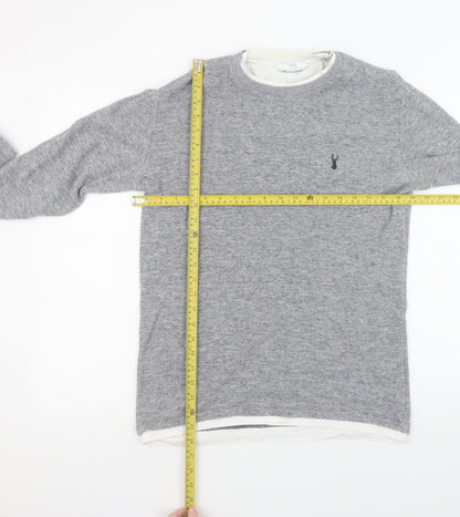 Mens UK Size M NEXT Grey Pullover Sweatshirt