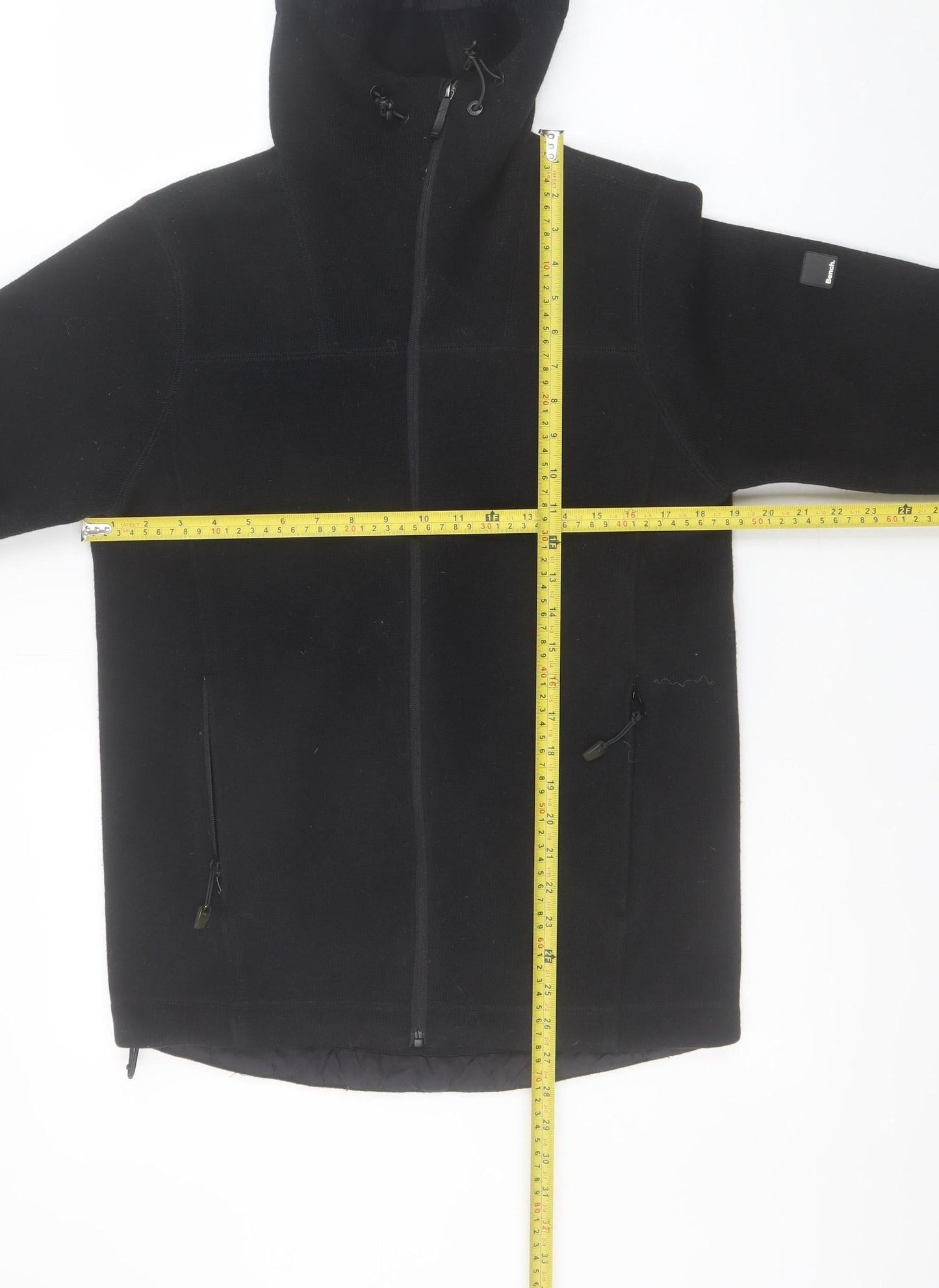 Mens UK Size S Bench Black Basic Jacket