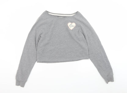 Womens UK Size S Gilly Hicks Grey Pullover Sweatshirt