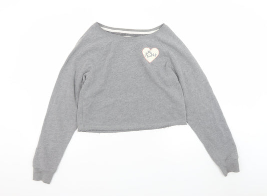 Womens UK Size S Gilly Hicks Grey Pullover Sweatshirt