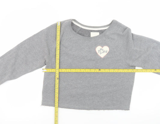 Womens UK Size S Gilly Hicks Grey Pullover Sweatshirt