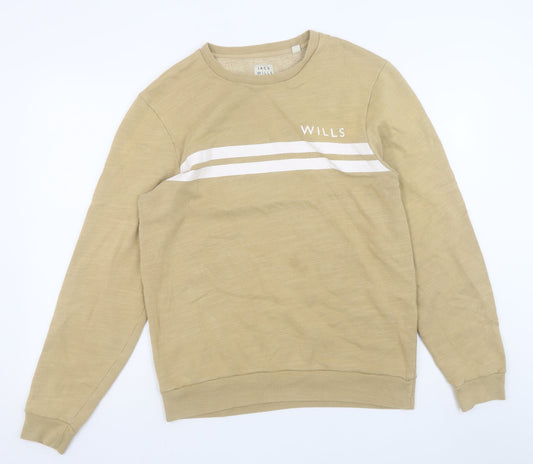 Mens UK Size M Jack Wills Beige Pullover Sweatshirt
