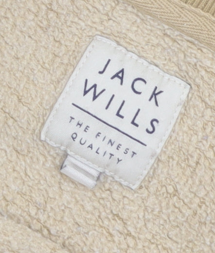 Mens UK Size M Jack Wills Beige Pullover Sweatshirt