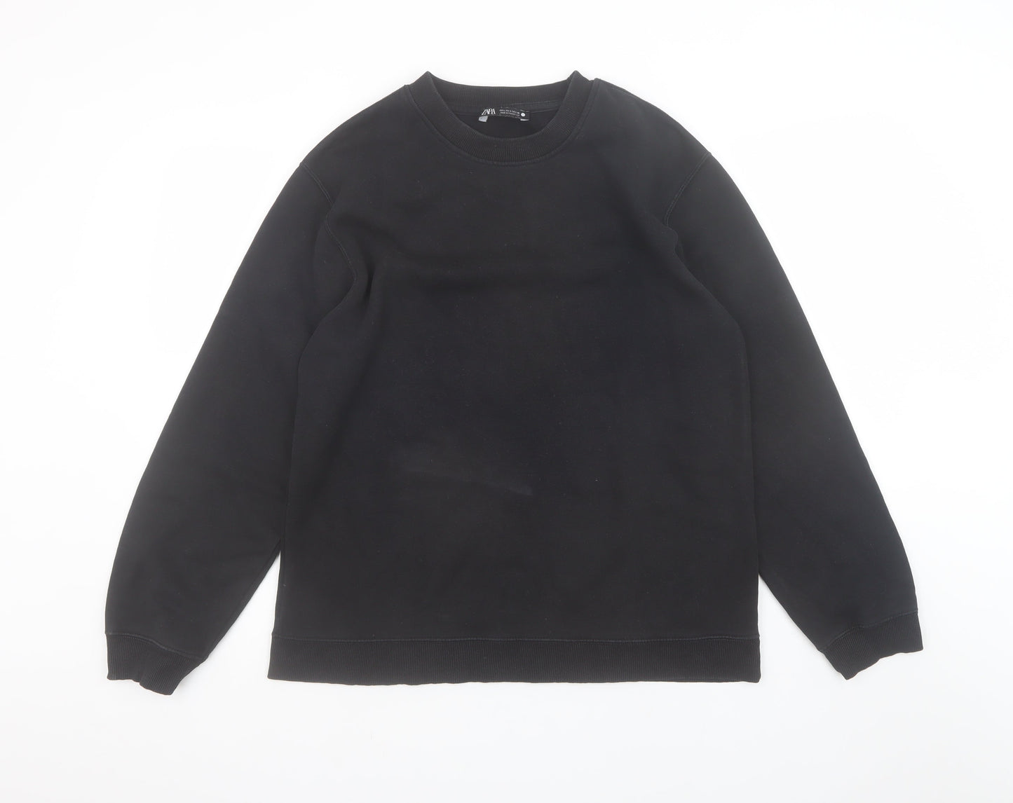 Womens UK Size L Zara Black Pullover Sweatshirt