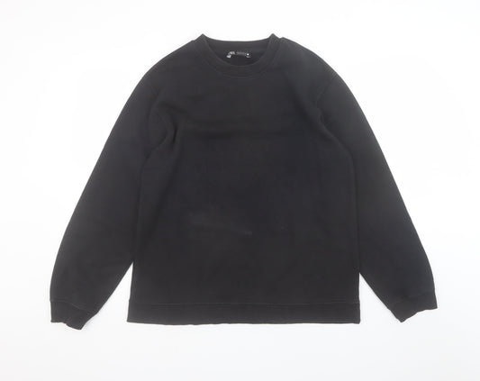 Womens UK Size L Zara Black Pullover Sweatshirt