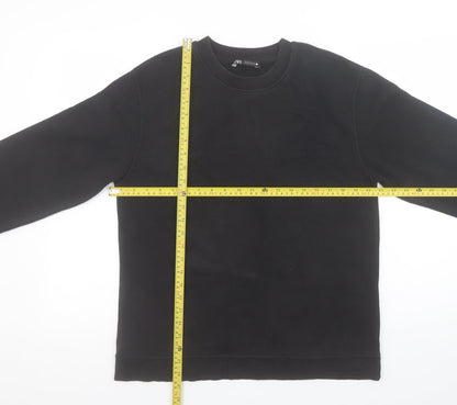 Womens UK Size L Zara Black Pullover Sweatshirt