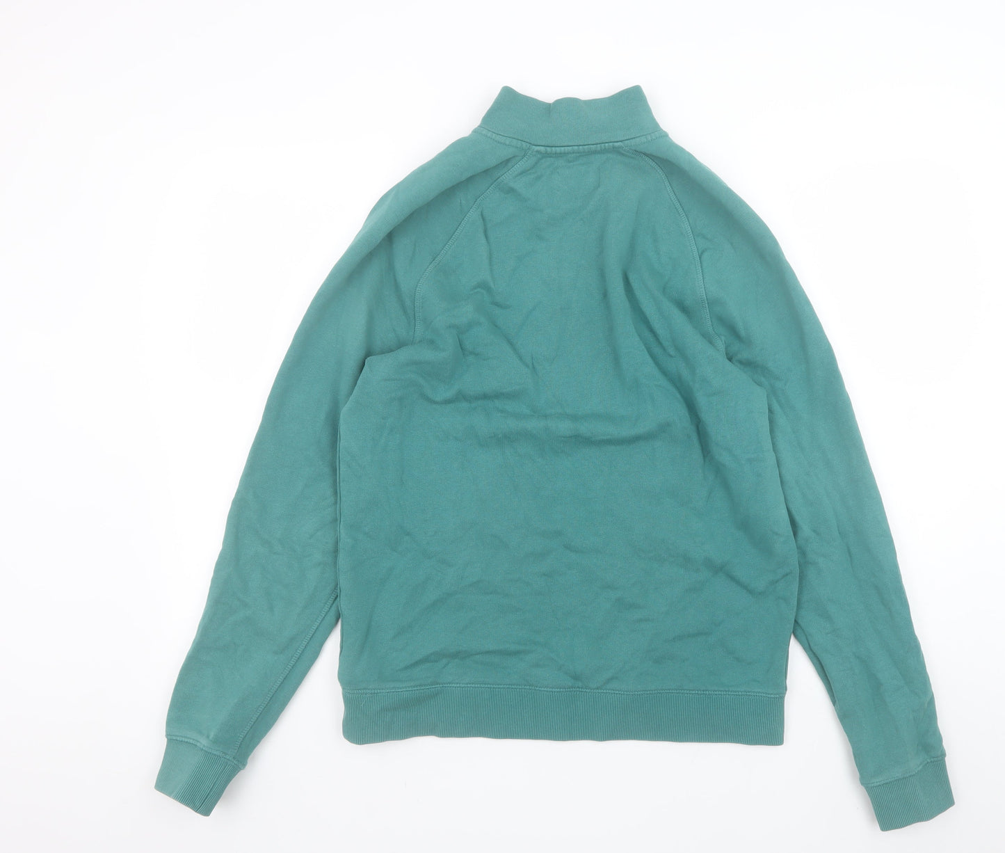 Mens UK Size L Farah Green 1/4 Zip Sweatshirt