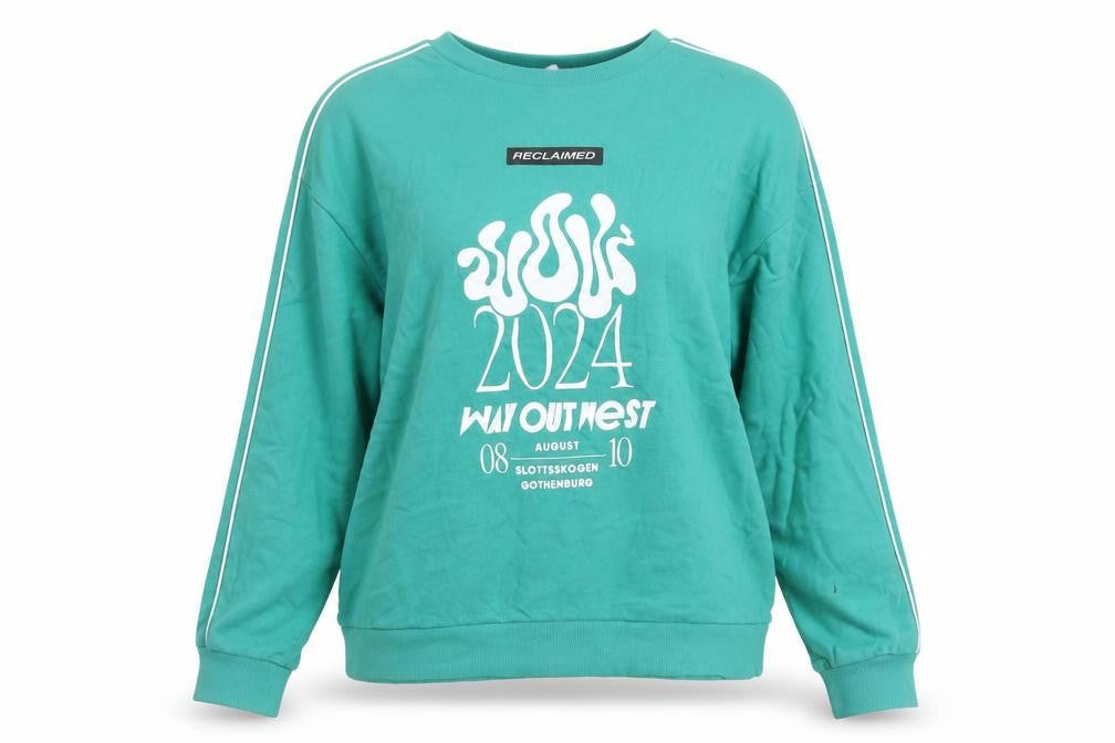 Womens UK Size M Reclaimed Vintage Green Pullover Sweatshirt