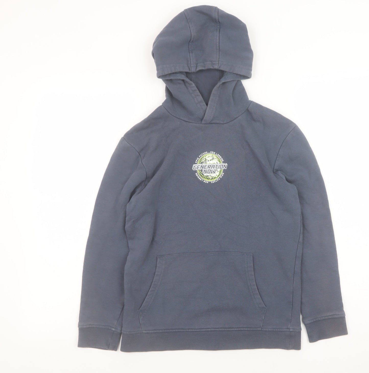 Boys UK Size 10-11 Years George Blue Pullover Hoodie