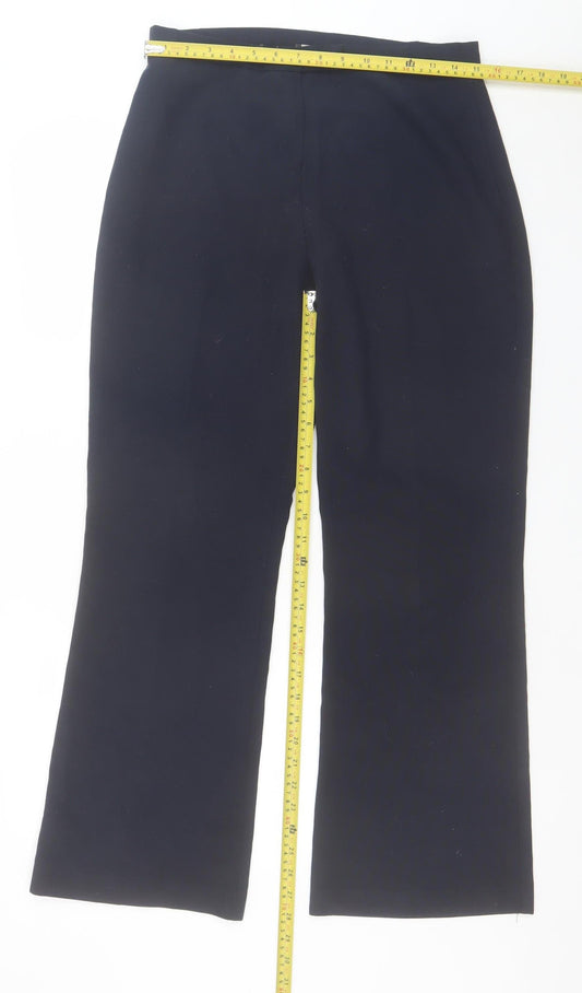 Womens UK Size 12 Dunnes Stores Regular Fit Business Casual Workwear Black Trous
