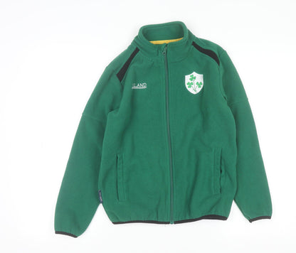 Ireland Boys Green Full Zip Fleece Sweatshirt 9-10 Years