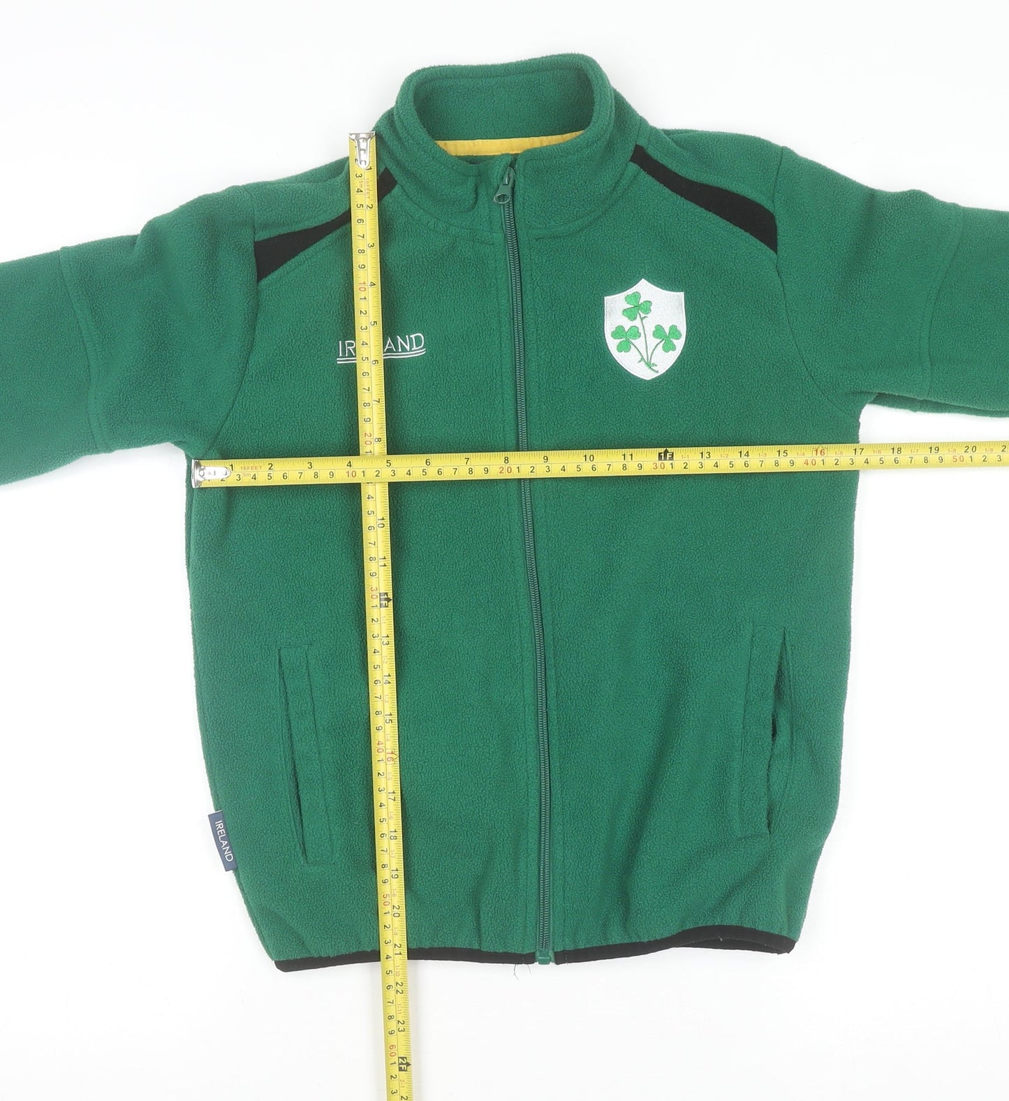 Ireland Boys Green Full Zip Fleece Sweatshirt 9-10 Years