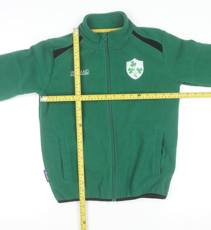 Ireland Boys Green Full Zip Fleece Sweatshirt 9-10 Years