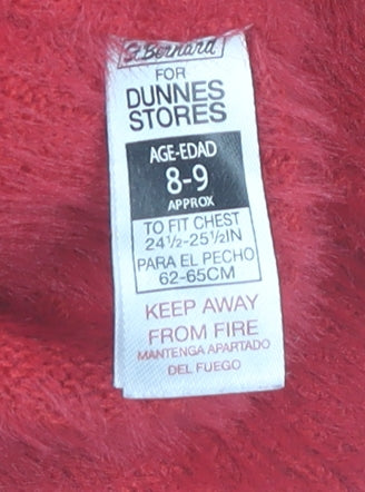 Girls UK Size 8-9 Years Dunnes Stores Red Pullover Jumper