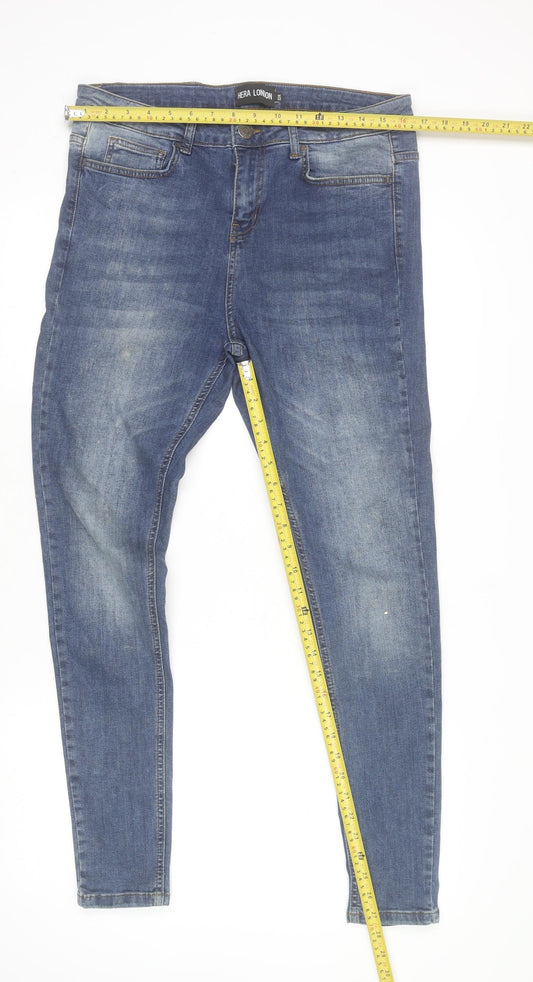 Mens UK Size M Hera London Slim Fit Skinny Blue Jeans