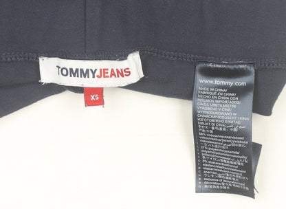 Womens UK Size XS Tommy Jeans Slim Fit Leggings Blue Leggings