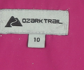 Womens UK Size 10 Ozark Trail Pink Rain Coat
