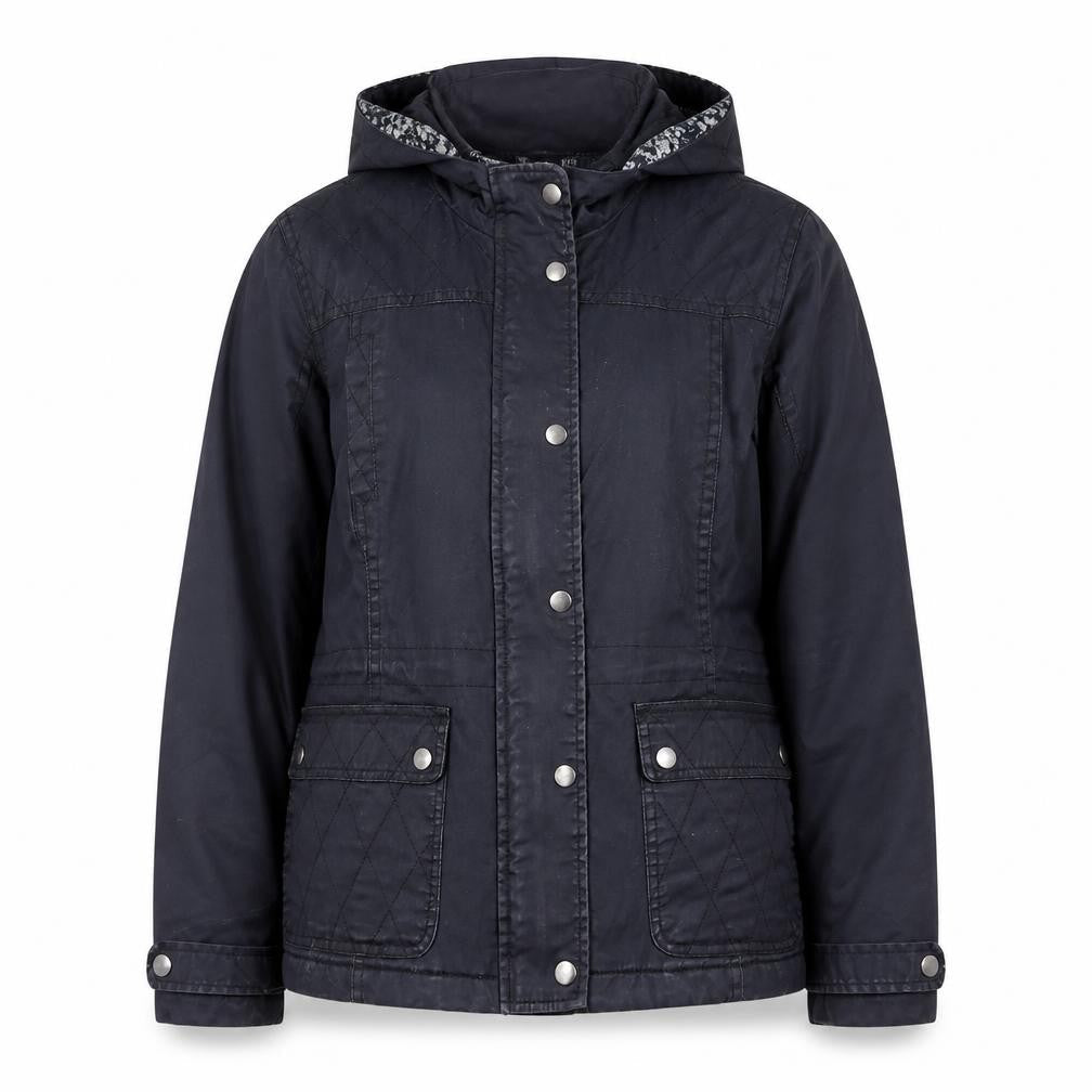 Womens UK Size 14 Dorothy Perkins Black Quilted Coat