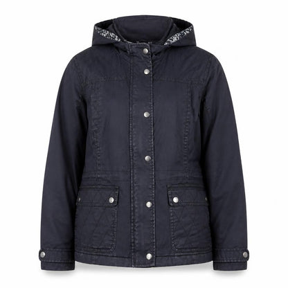 Womens UK Size 14 Dorothy Perkins Black Quilted Coat