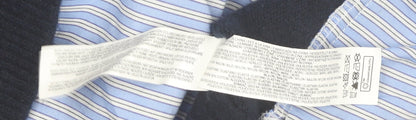 Womens UK Size S Primark Blue Layered Button-Up