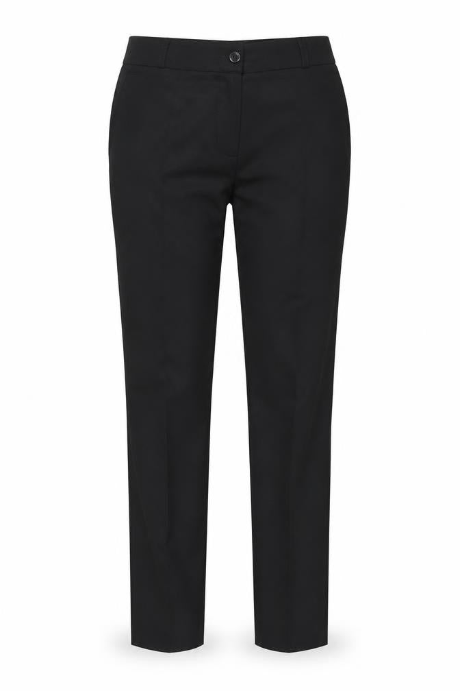 Womens UK Size 10 LERROS Regular Fit Business Casual Formal Workwear Black Trous