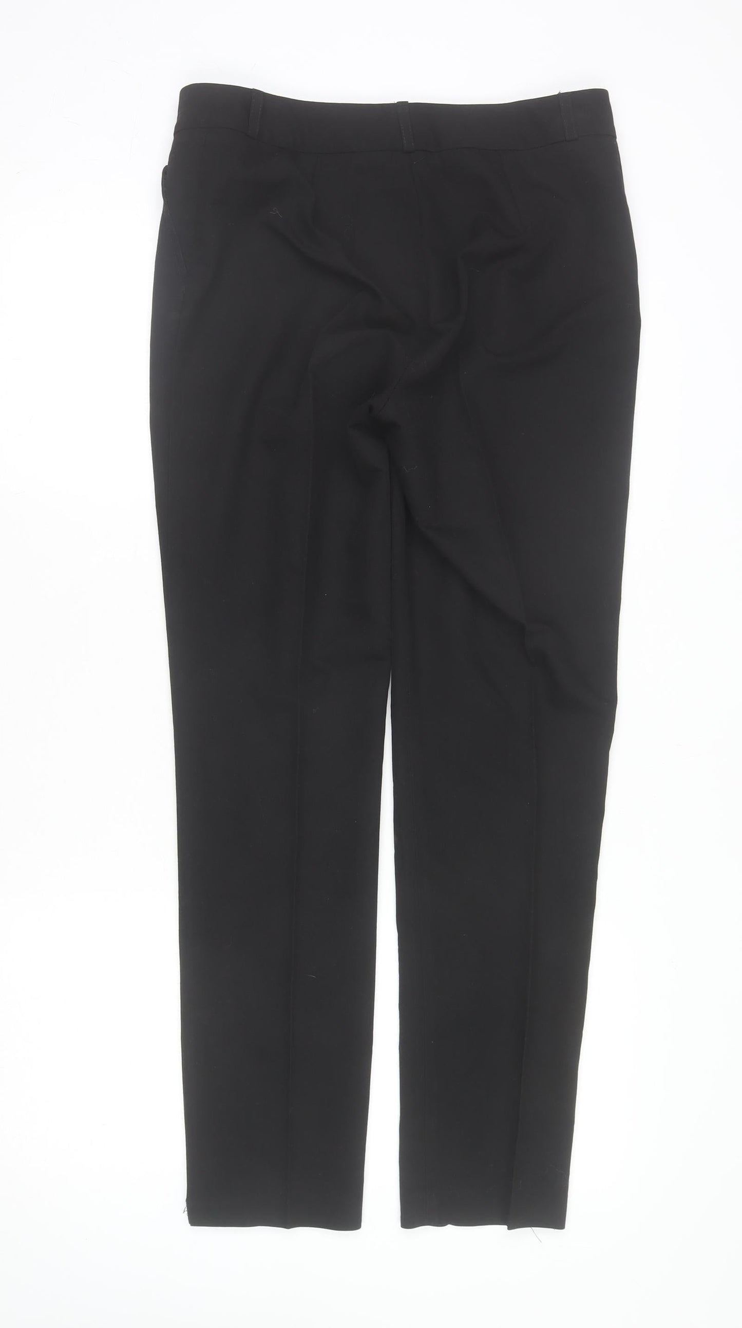 Womens UK Size 10 LERROS Regular Fit Business Casual Formal Workwear Black Trous