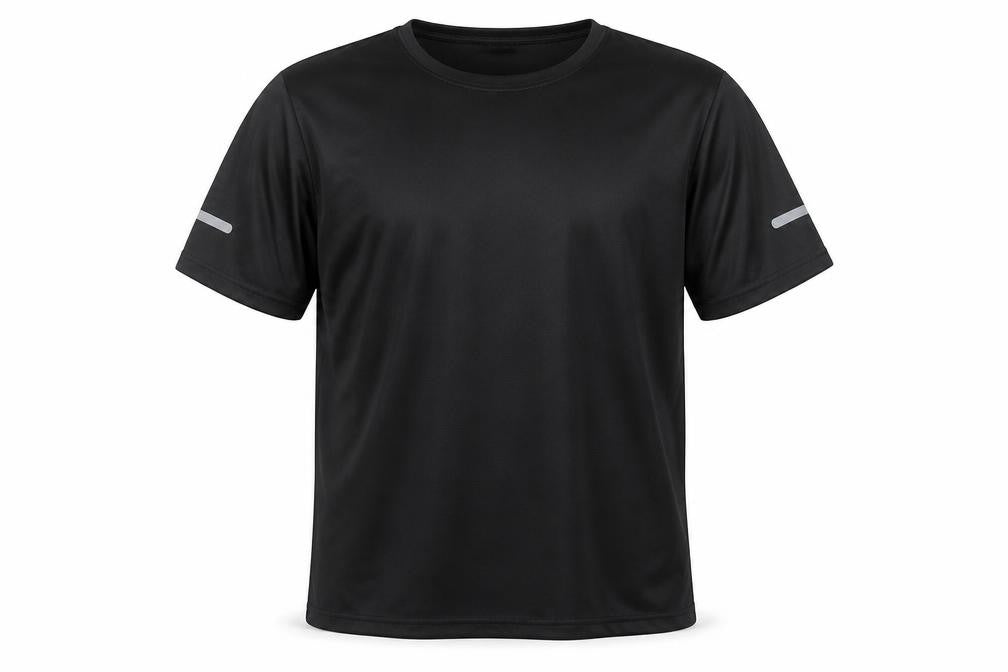 Mens UK Size 2XL S.K-FS Black Running & JoggingGym & TrainingFootball T-Shirt