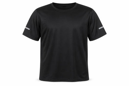 Mens UK Size 2XL S.K-FS Black Running & JoggingGym & TrainingFootball T-Shirt