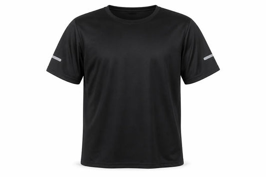 Mens UK Size 2XL S.K-FS Black Running & JoggingGym & TrainingFootball T-Shirt