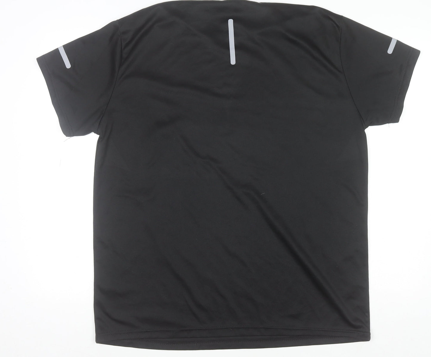 Mens UK Size 2XL S.K-FS Black Running & JoggingGym & TrainingFootball T-Shirt