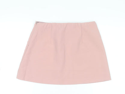 Missguided Women Pink Short Stretch Pencil Skirt Size M