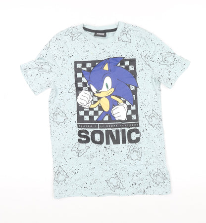 Boys UK Size 9-10 Years F&F Blue Basic T-Shirt