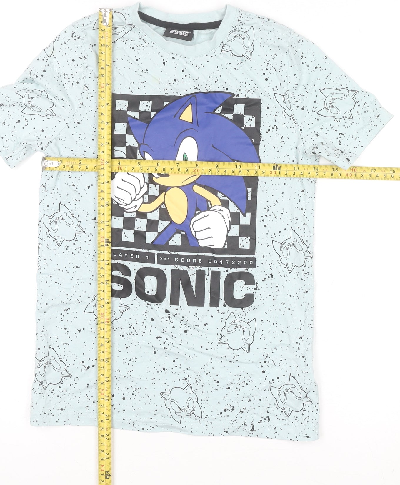 Boys UK Size 9-10 Years F&F Blue Basic T-Shirt