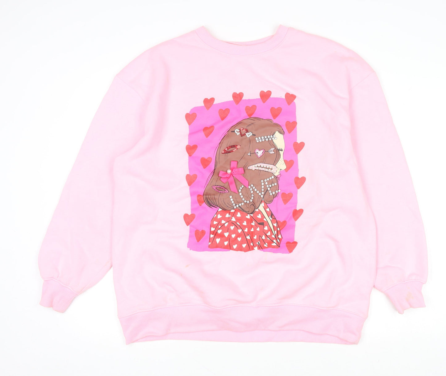 Womens UK Size 12 Savida Pink Pullover Sweatshirt